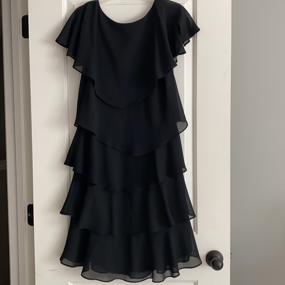 Black Ruffle Dress - Picture 2 of 2
